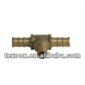 copper pipe reducing tees fitting pex barbed TX04100 Series with CSA Lead free